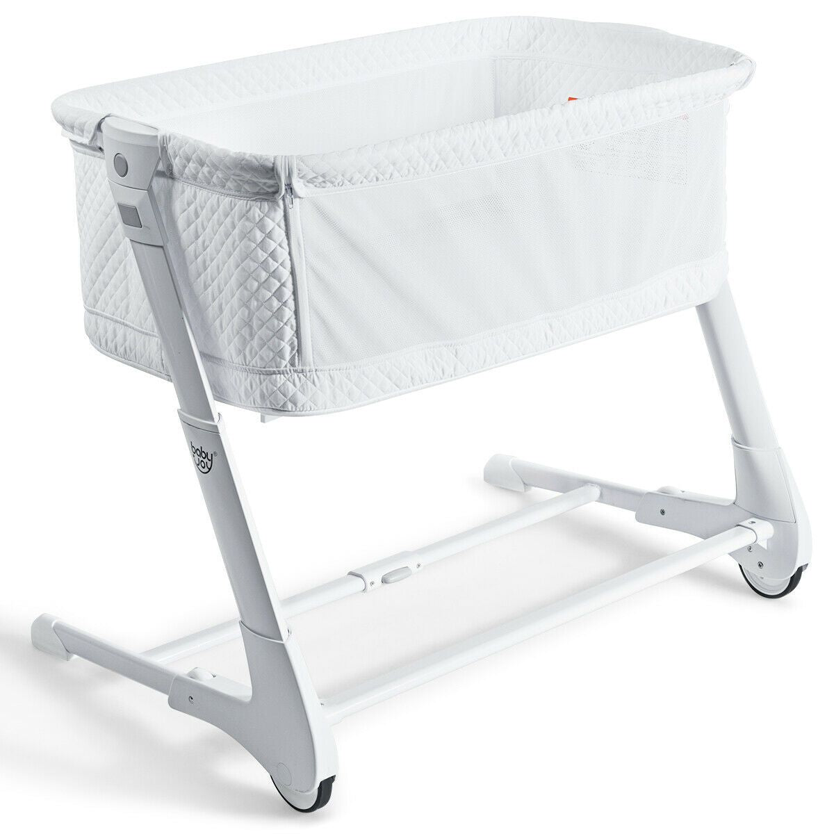 Baby Bedside Cot – Breathable Mesh & Washable Mattress