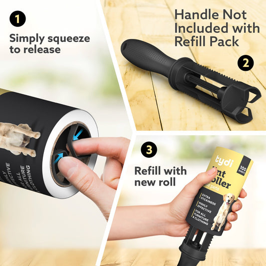 Pet Hair Lint Roller Refill (600 Sheets)