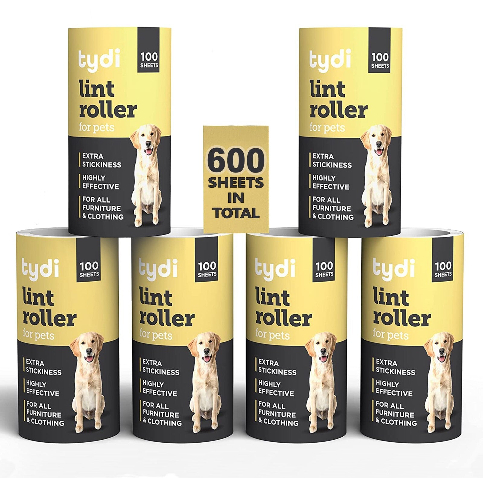 Pet Hair Lint Roller Refill (600 Sheets)