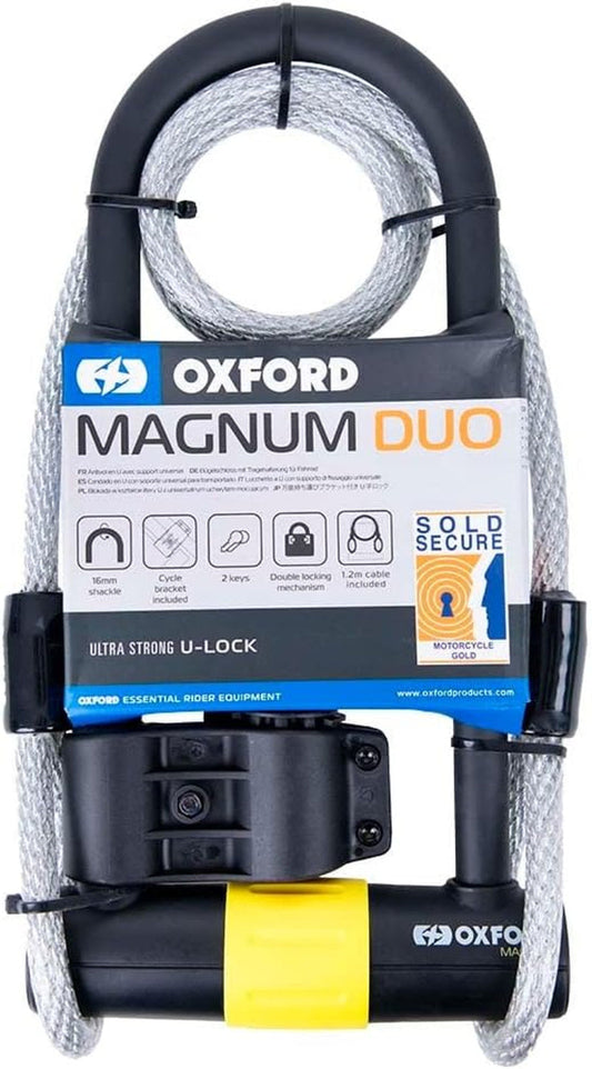 Magnum Duo U-Lock with Bracket & Cable