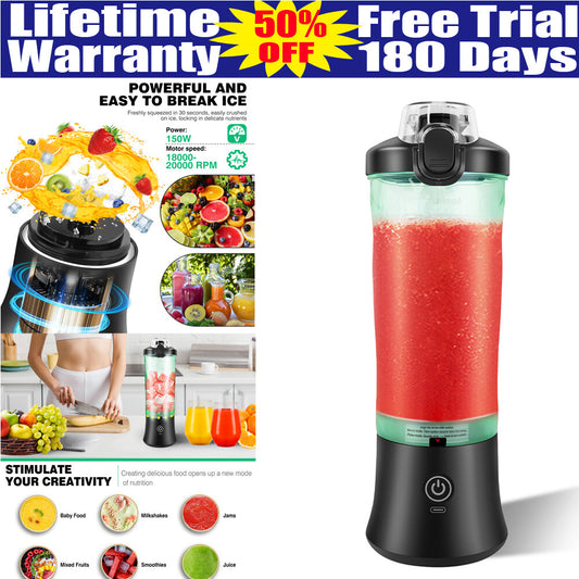 600ML Personal Blender – USB Rechargeable Smoothie Maker