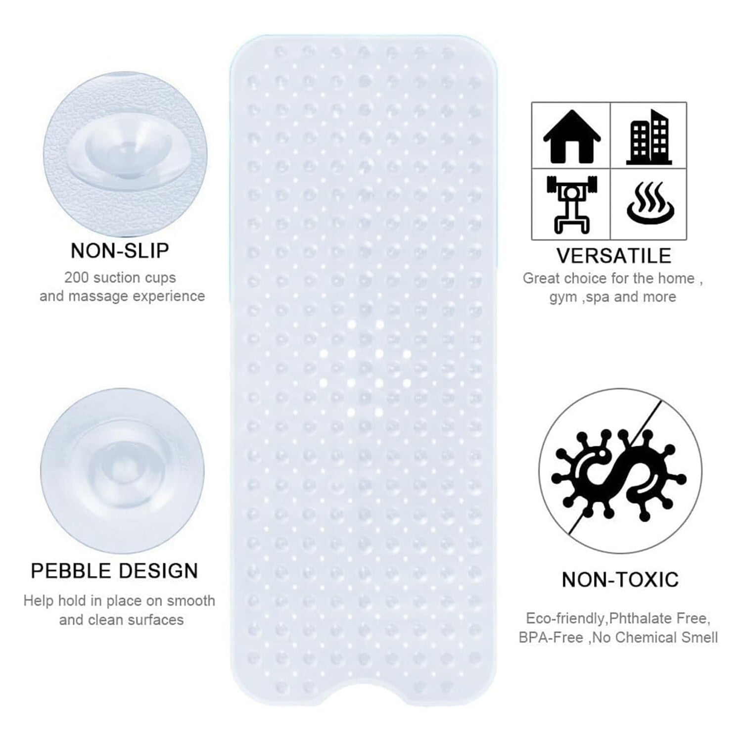 Extra Large Non-Slip Bath Mat