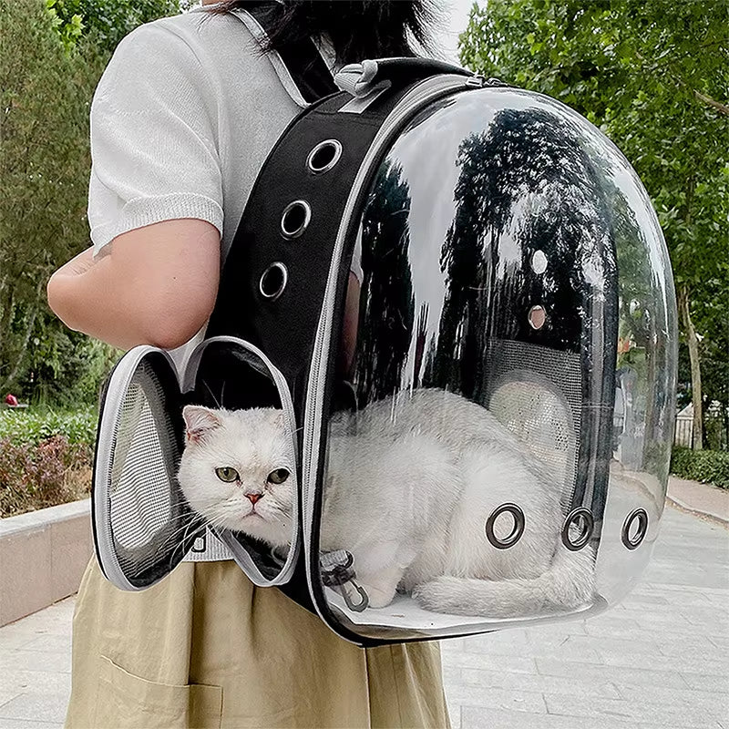 Space Capsule Cat Backpack – Breathable Travel Bag