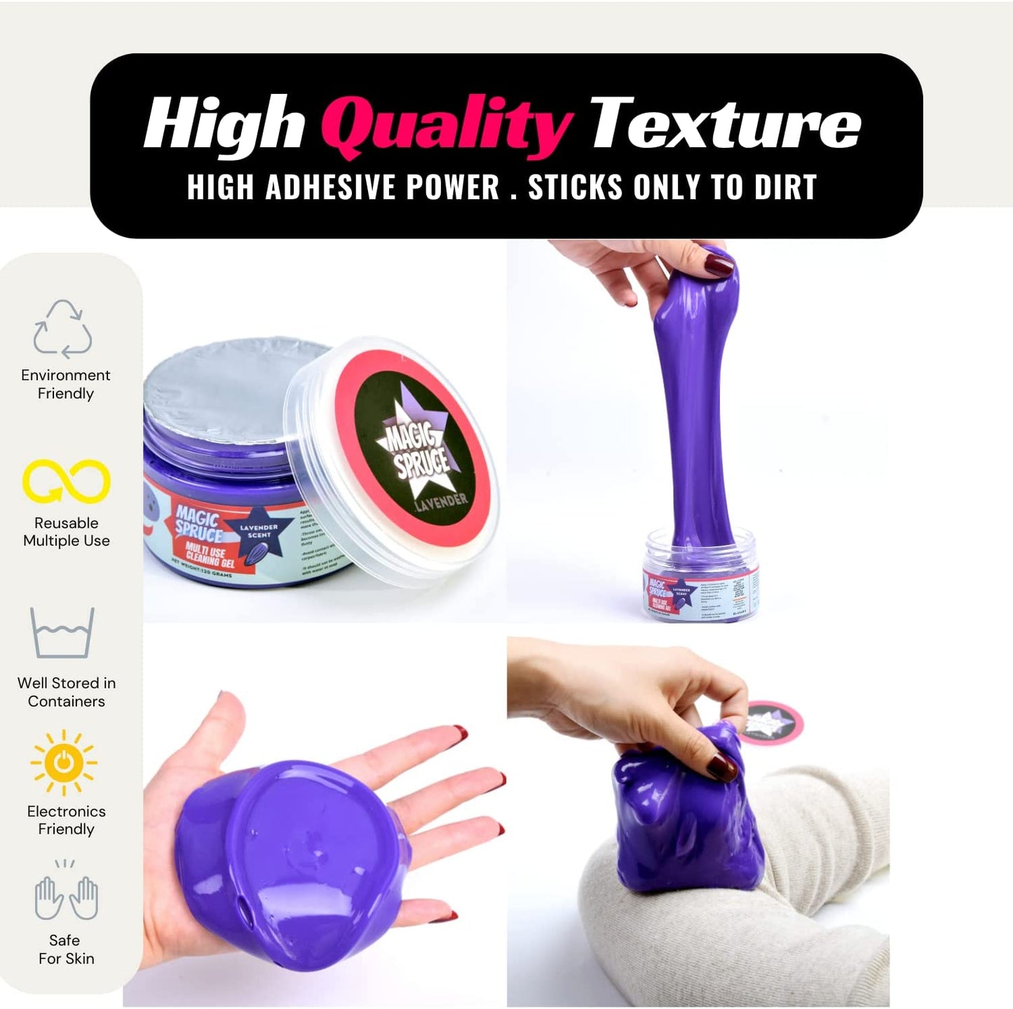 Car Dashboard & Upholstery Cleaner Gel