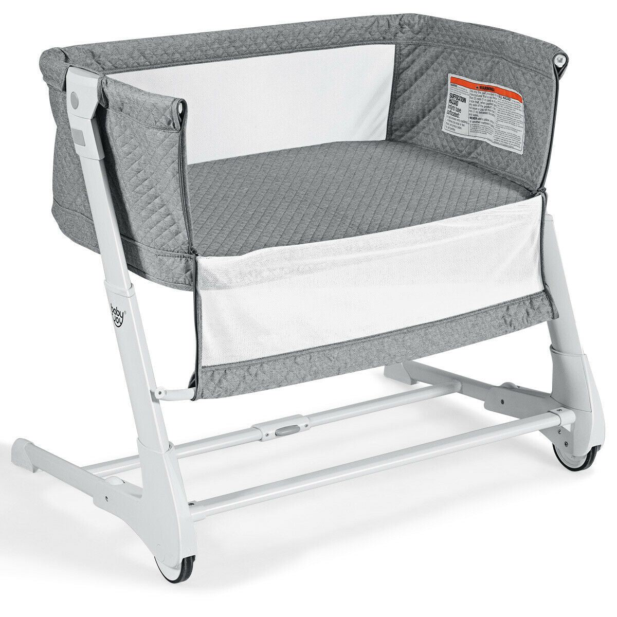 Baby Bedside Cot – Breathable Mesh & Washable Mattress