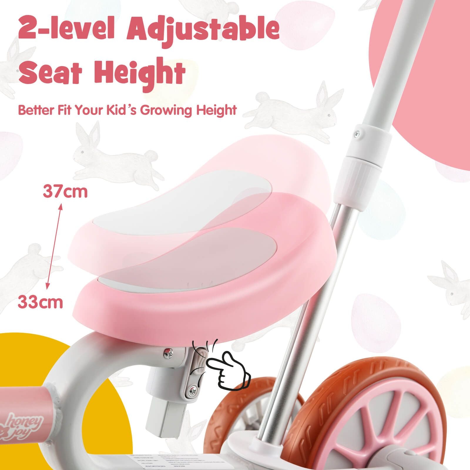 4-in-1 Kids Balance Trike – Adjustable Push Handle