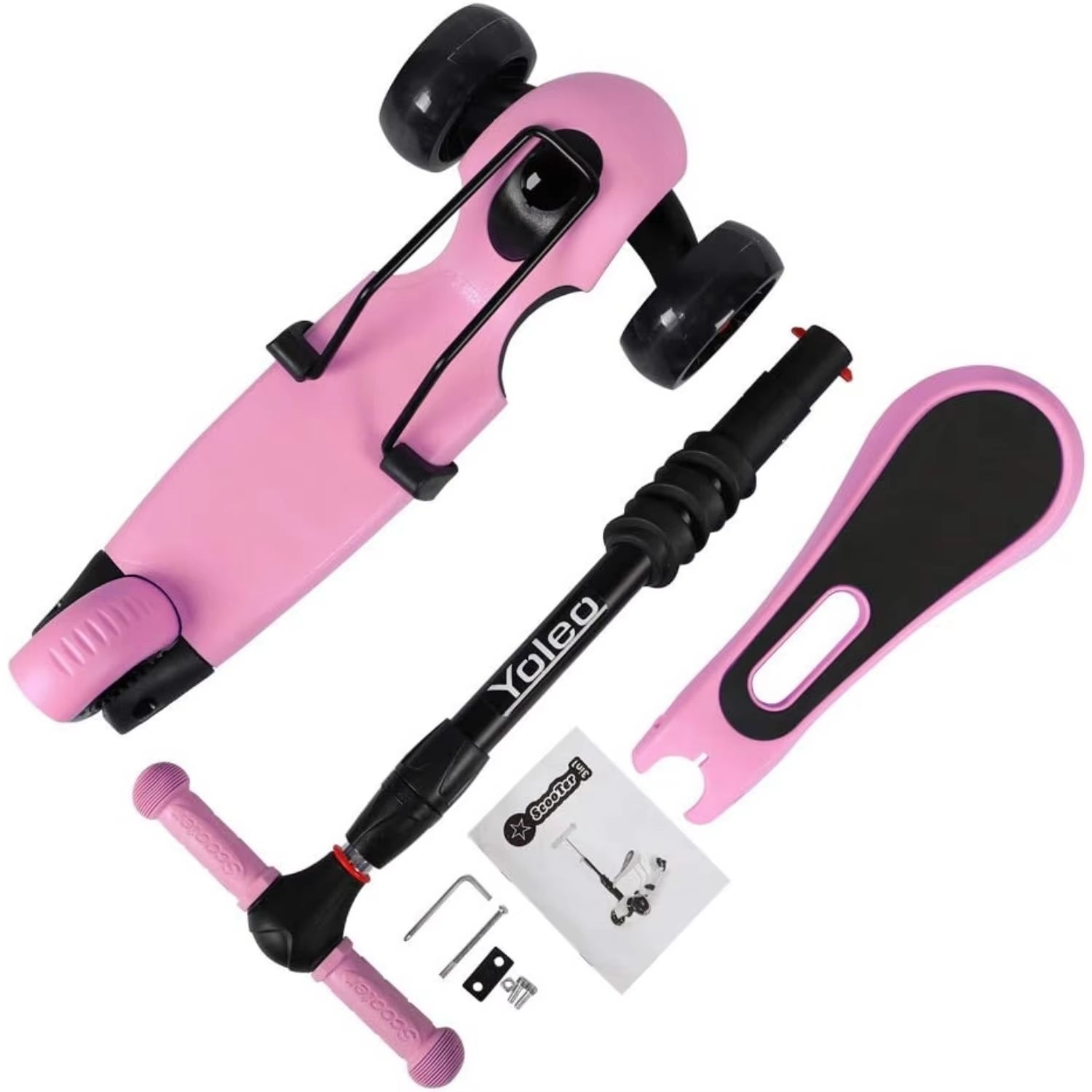 3-in-1 Kids Scooter – Ages 2–8, LED Wheels