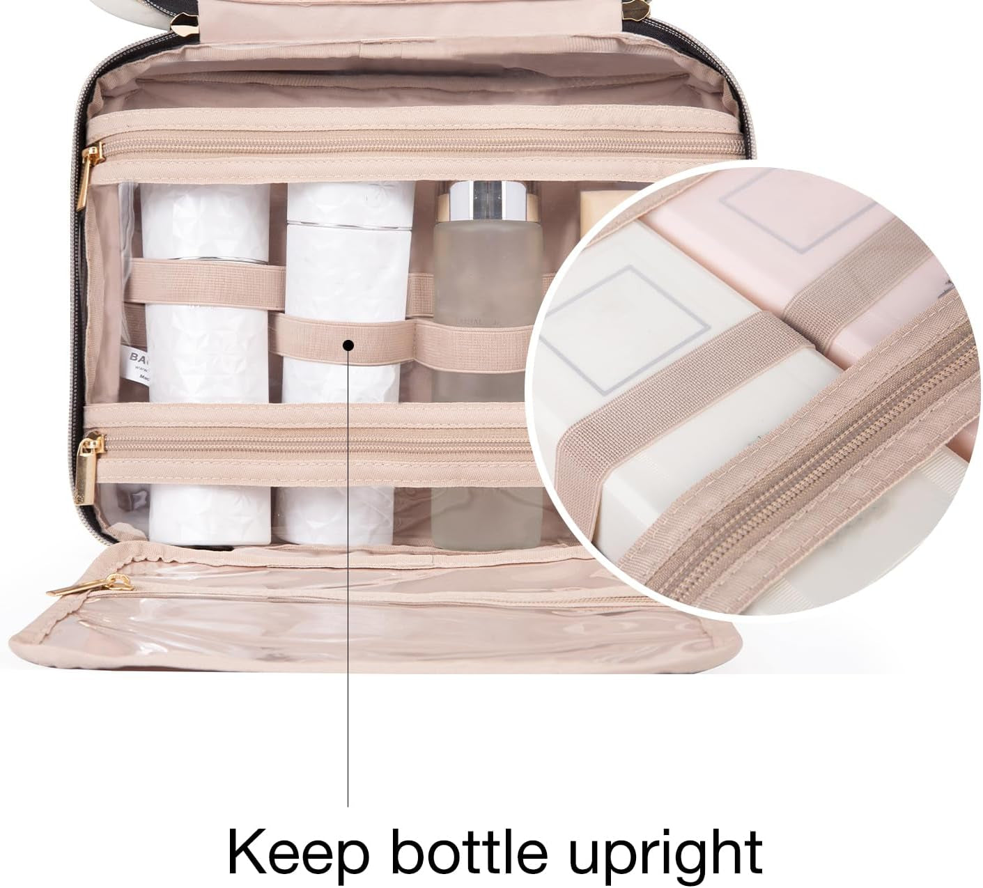 Hanging Travel Toiletry Bag – Large Capacity