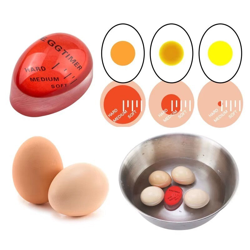 3-Pack Color Changing Egg Timer – Soft, Medium & Hard Boiled Indicator