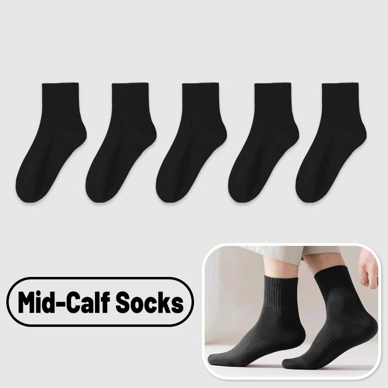 Travel Disposable Socks Unisex Daily Throwing Sock Mid-Tube Short Drawer Easy-Use Socks Breathable Black White Simple Stocking