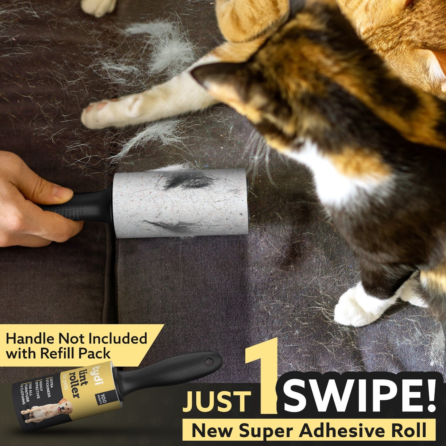 Pet Hair Lint Roller Refill (600 Sheets)