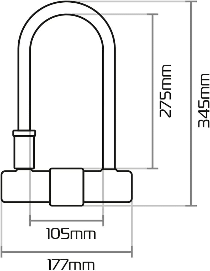 Magnum Duo U-Lock with Bracket & Cable