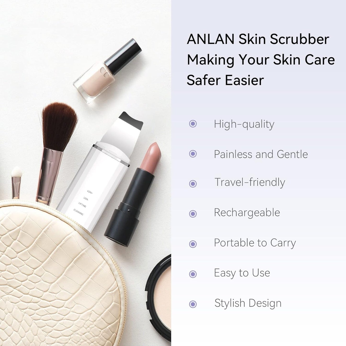 Ultrasonic Skin Scrubber – Face Cleanser & Blackhead Remover