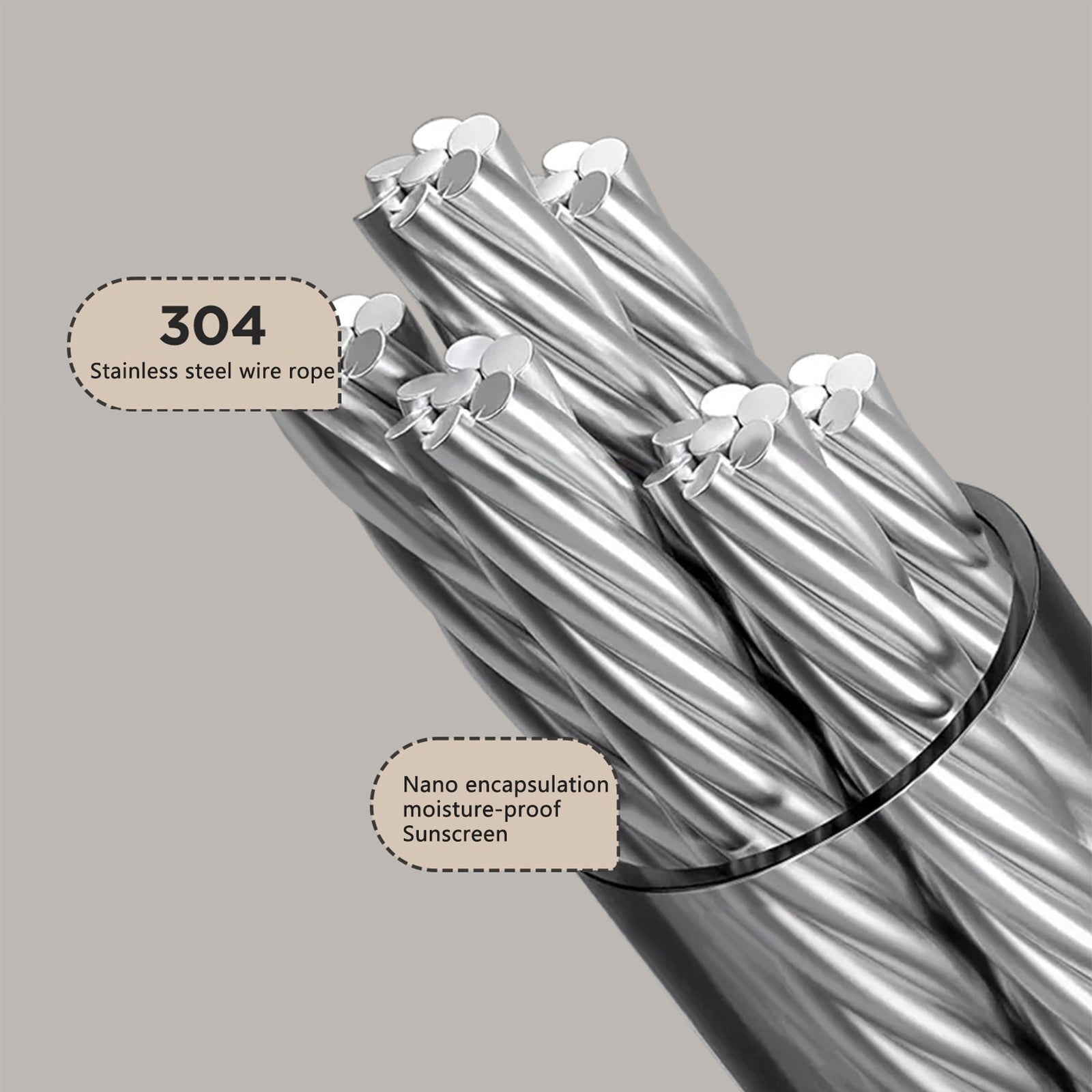 Retractable Washing Line 4.2M Wall Mounted Clothes Drying Line Stainless Steel