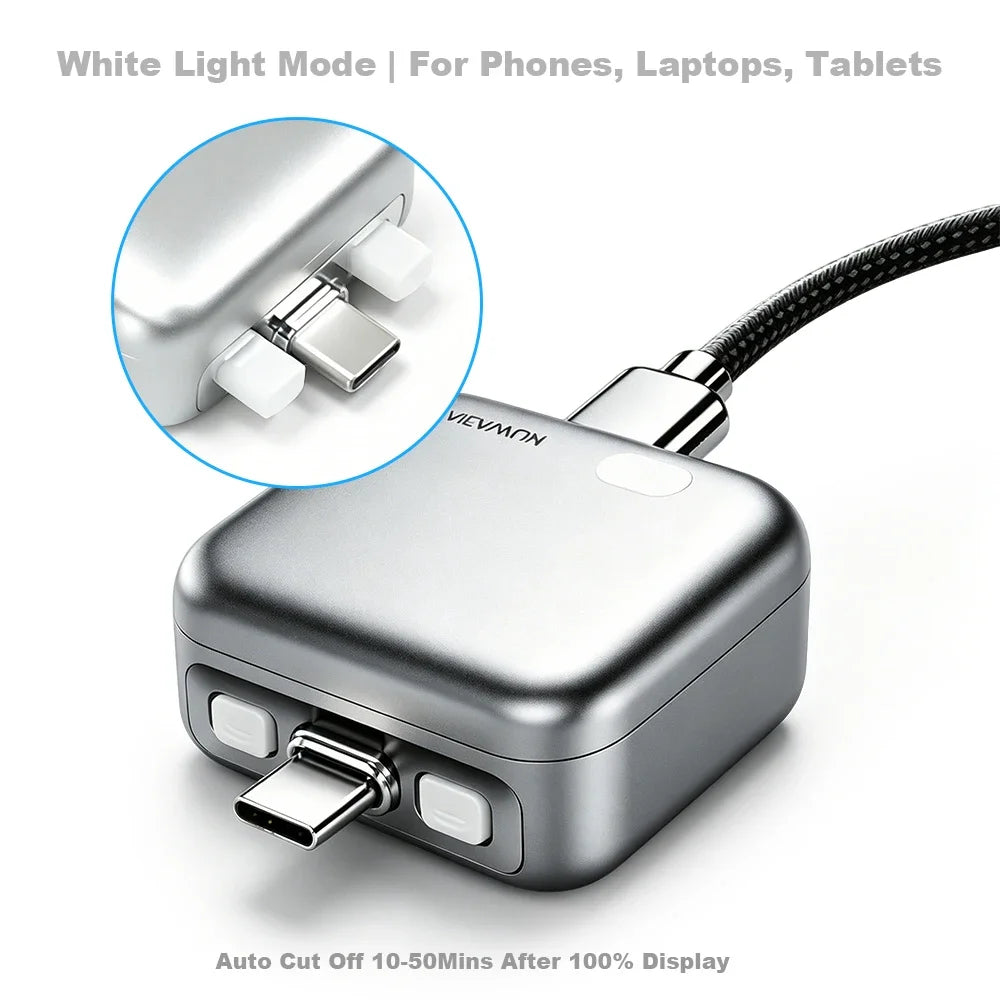 KUWAJIA KH-51 Universal Auto Disconnect Charger Adapter Type-C Charging Separator with Full Charge Auto Cut Function