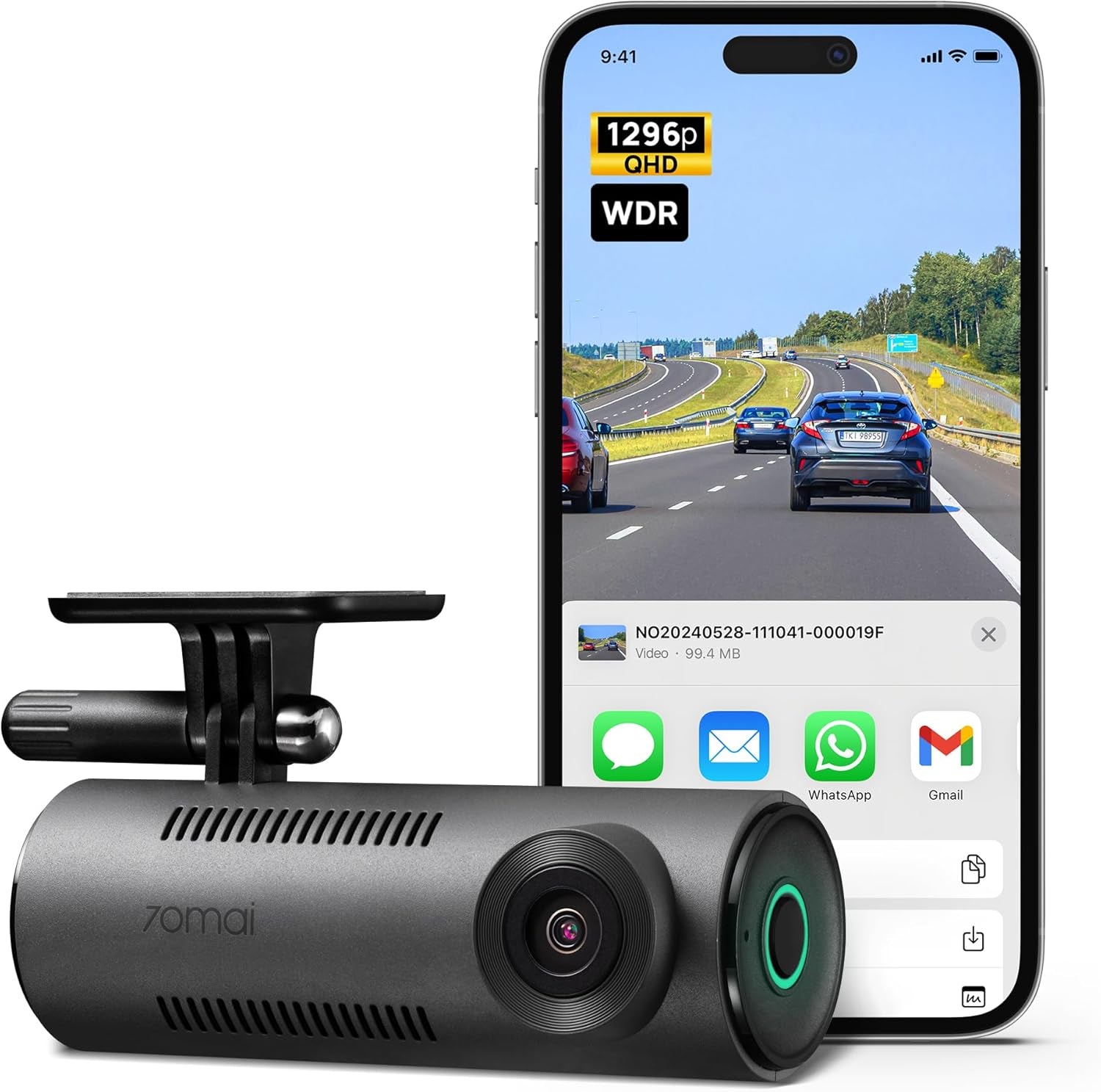 70Mai 2K WiFi Dash Cam M310