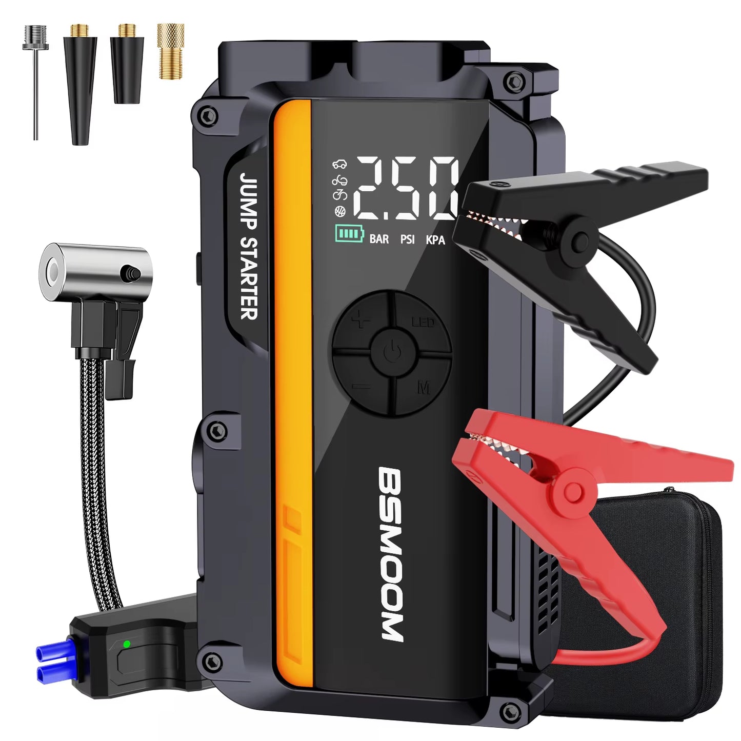 Car Jump Starter with Air Compressor – 150PSI