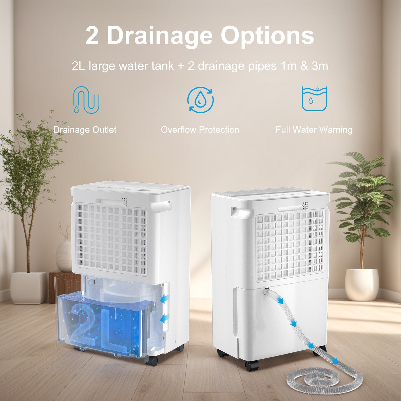 LOEFME 16 L Dehumidifier Portable Quiet Home Air Dryer for Mould Moisture Damp
