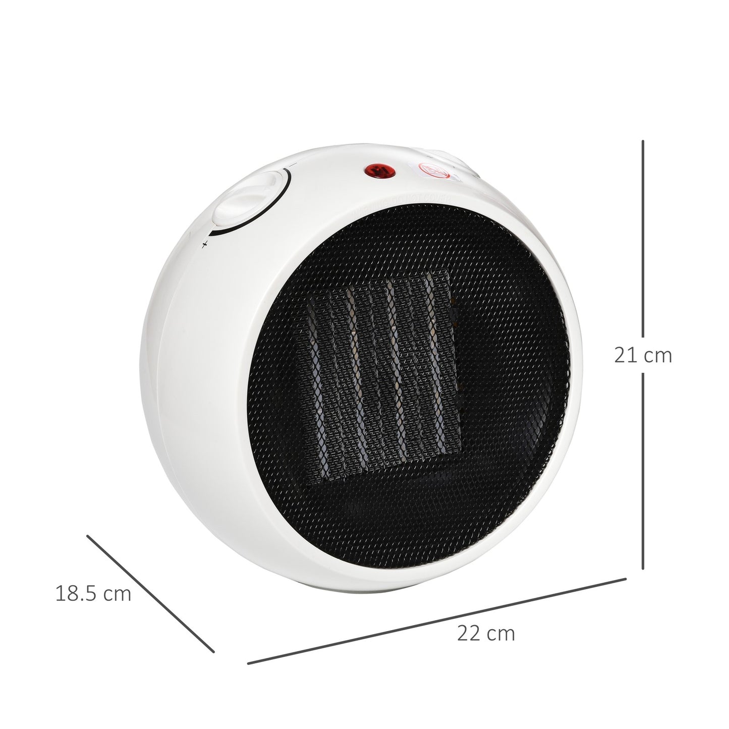 Small Space Heater, Table Top Ceramic Heater W/ 3 Heating Mode, 900W/1500W