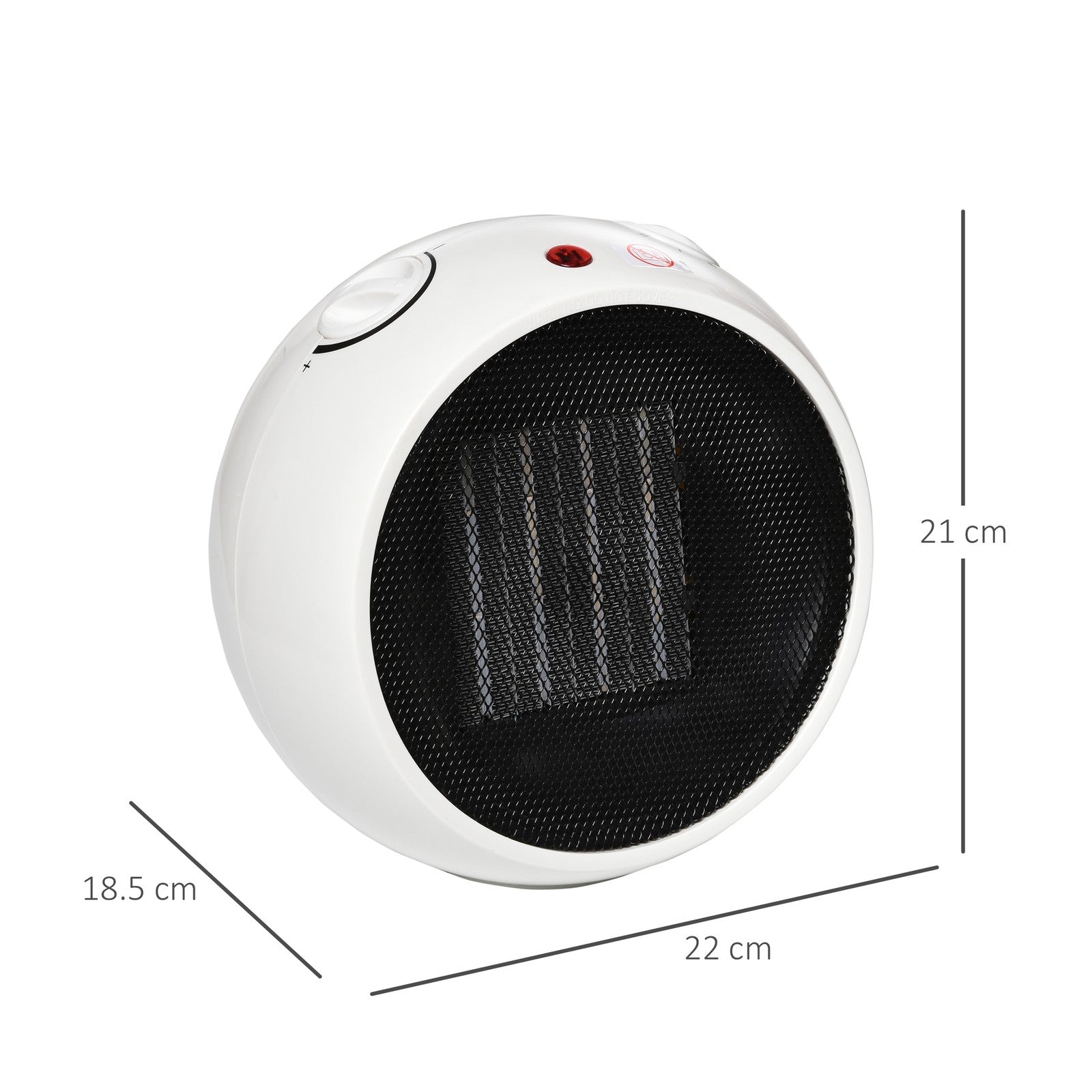 Small Space Heater, Table Top Ceramic Heater W/ 3 Heating Mode, 900W/1500W