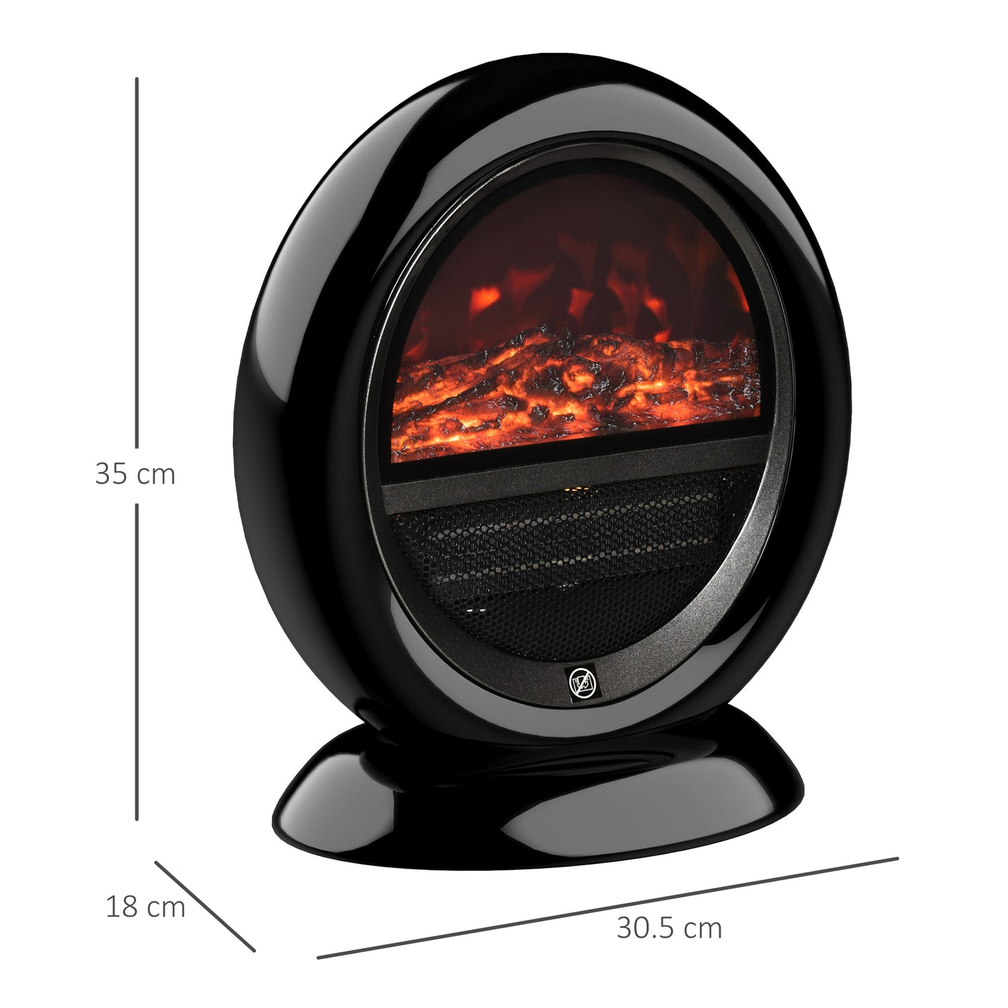 Freestanding Electric Fireplace Heater