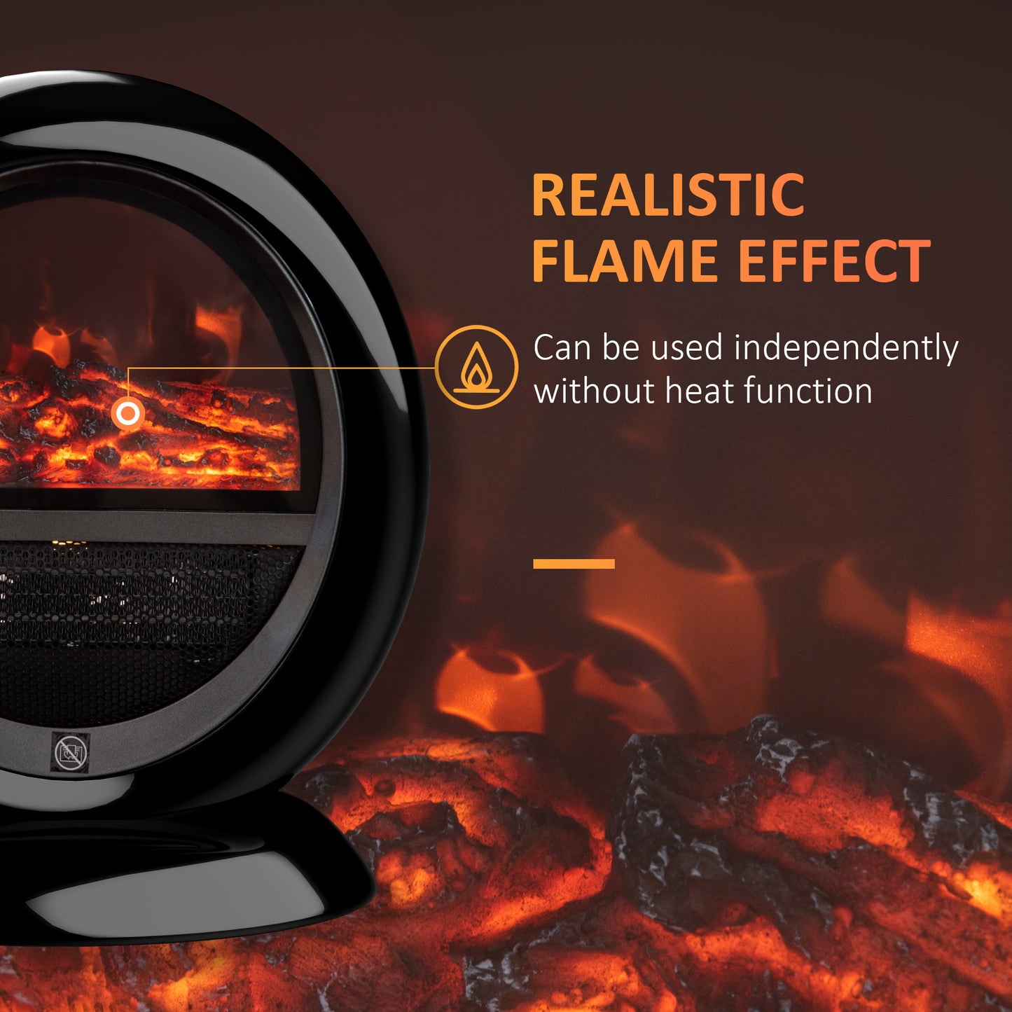 Freestanding Electric Fireplace Heater