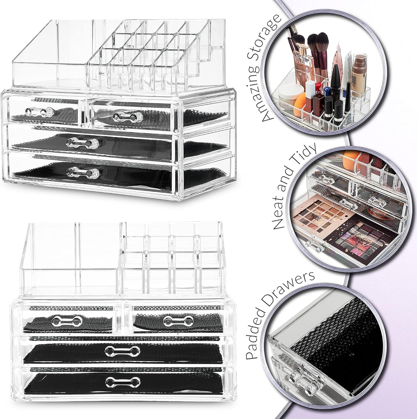 Makeup Organizer with Drawers – Skincare & Jewelry