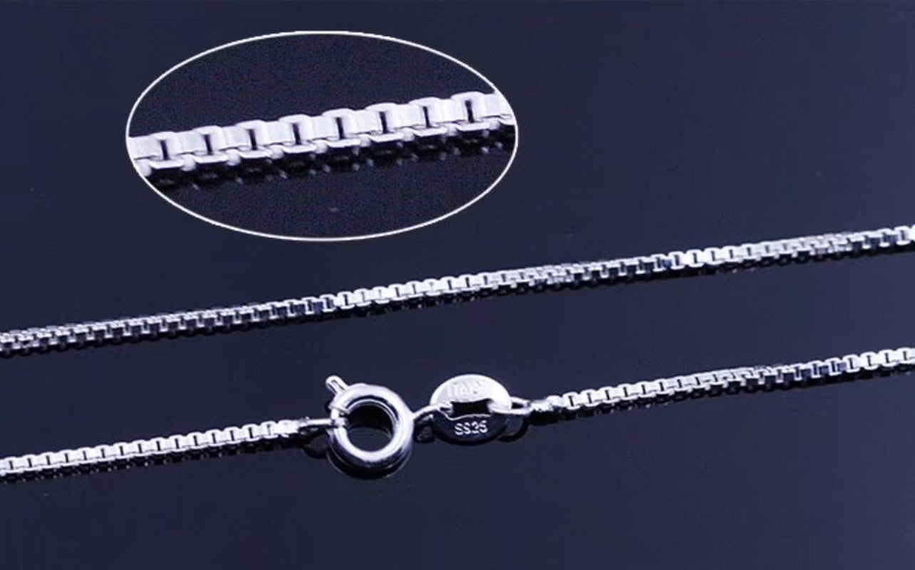 925 Silver Crystal Triangle Necklace