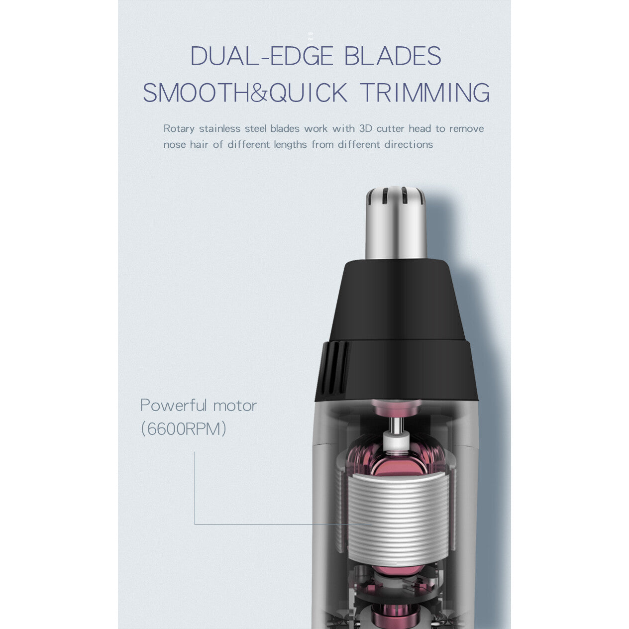 Electric Nose & Ear Hair Trimmer – Men & Women