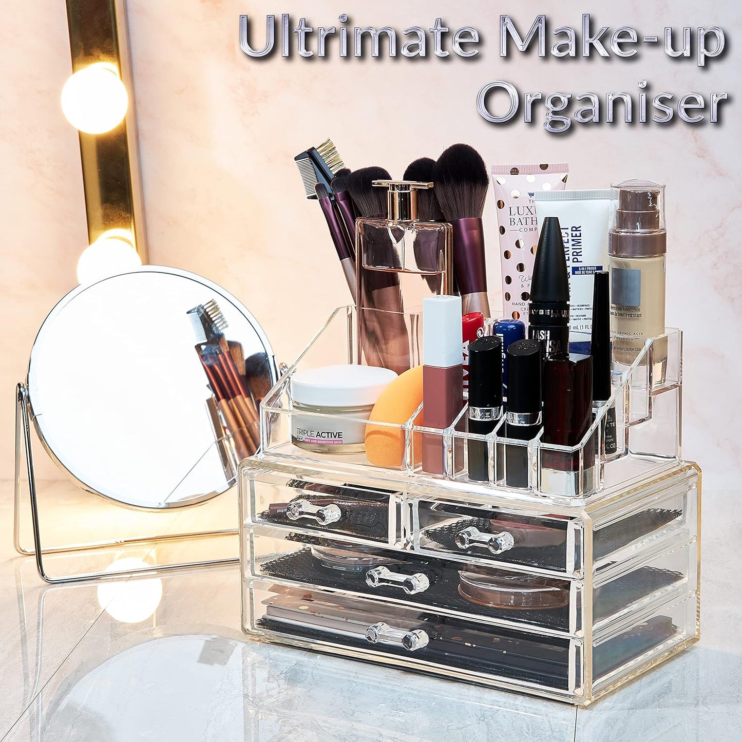 Makeup Organizer with Drawers – Skincare & Jewelry