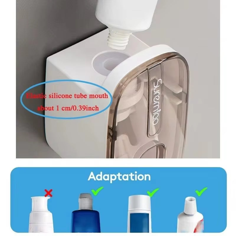 Automatic Wall-Mount Toothpaste Dispenser