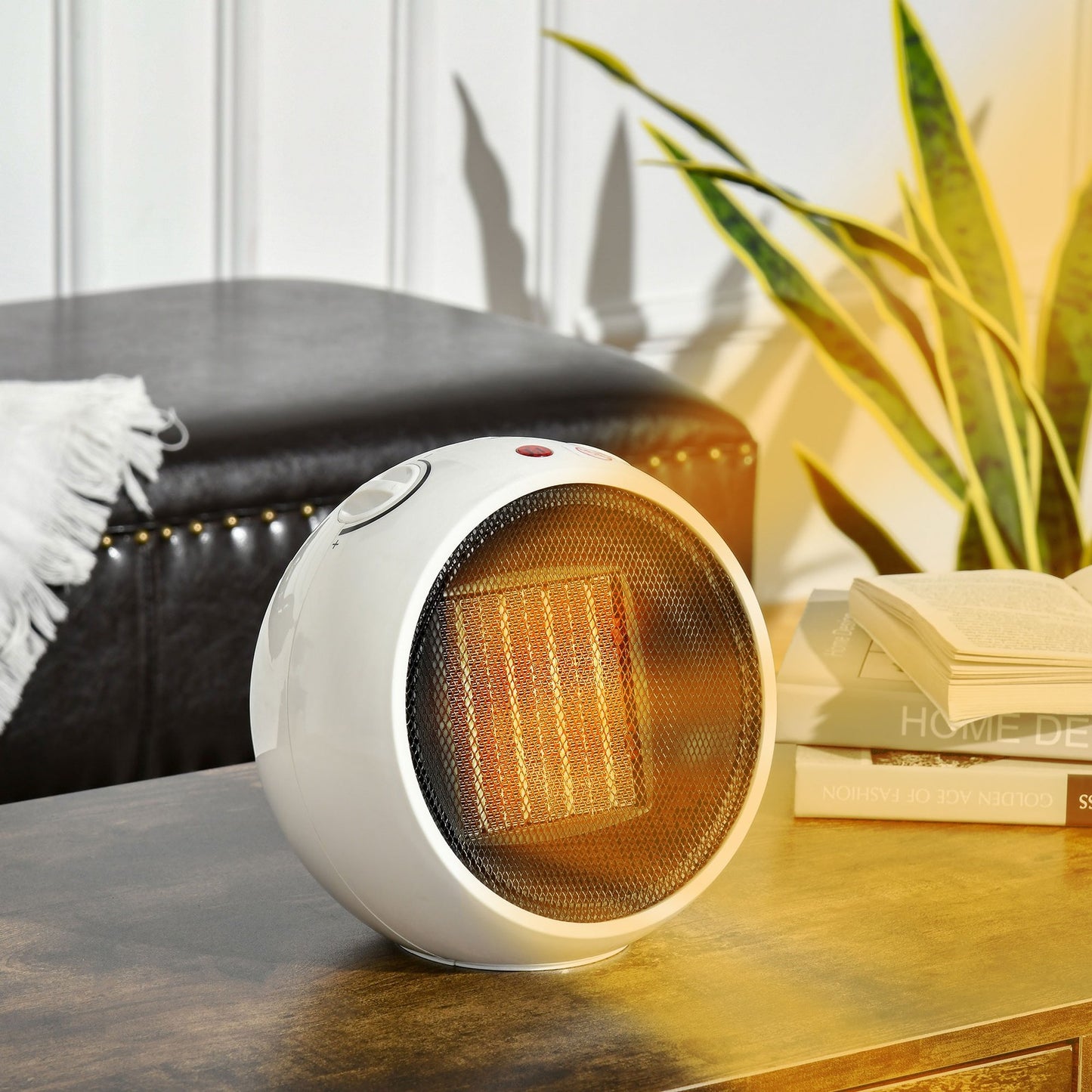 Small Space Heater, Table Top Ceramic Heater W/ 3 Heating Mode, 900W/1500W