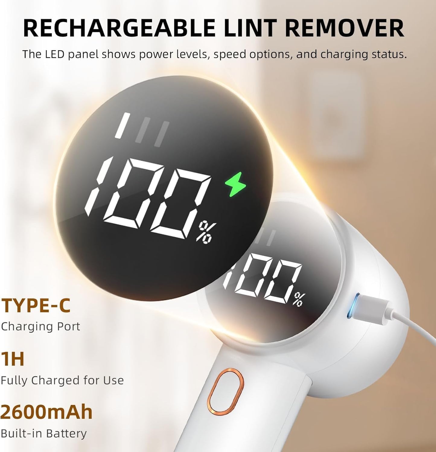 Rechargeable Fabric Shaver