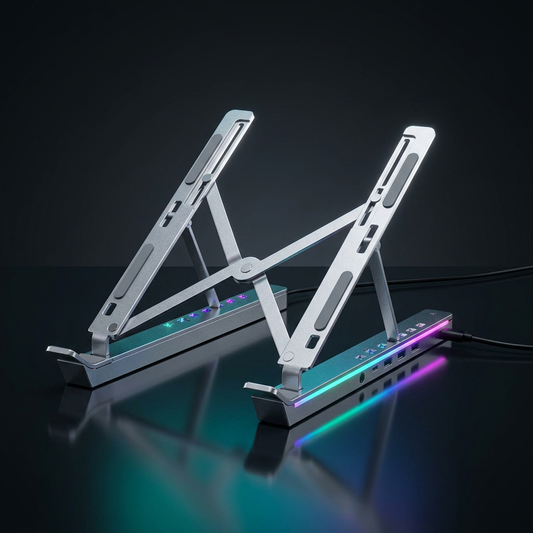 USB C Laptop Stand with 7-In-1