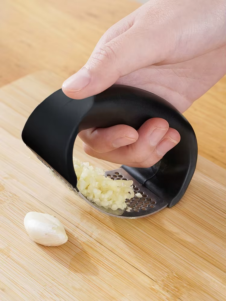 Stainless Steel Garlic Press Crusher & Mincer