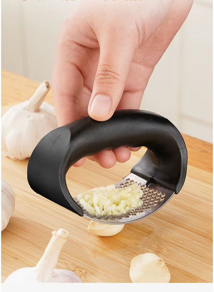 Stainless Steel Garlic Press Crusher & Mincer