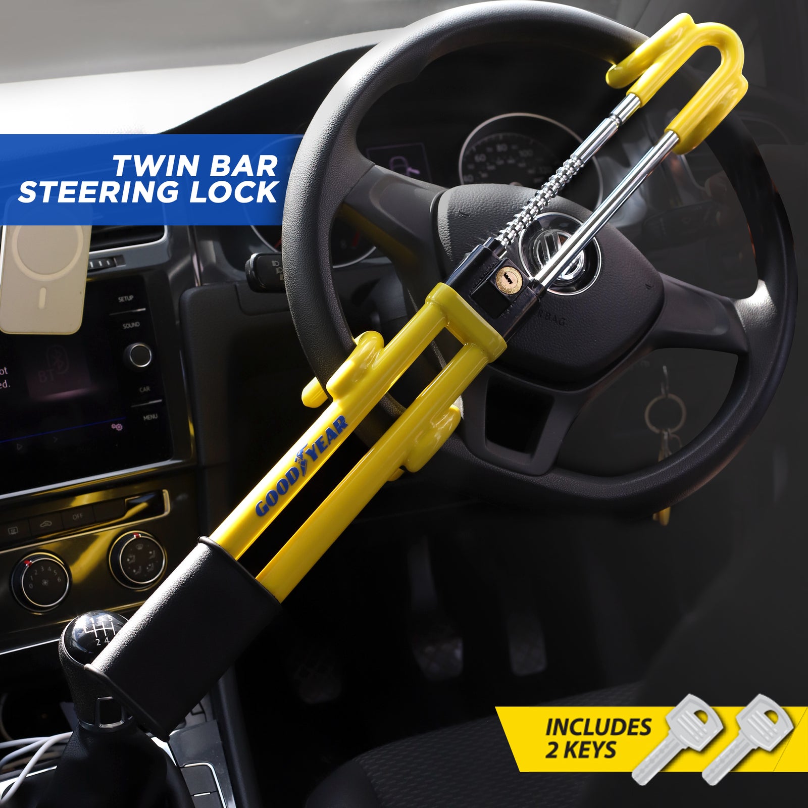Goodyear Heavy Duty Steering Wheel Lock