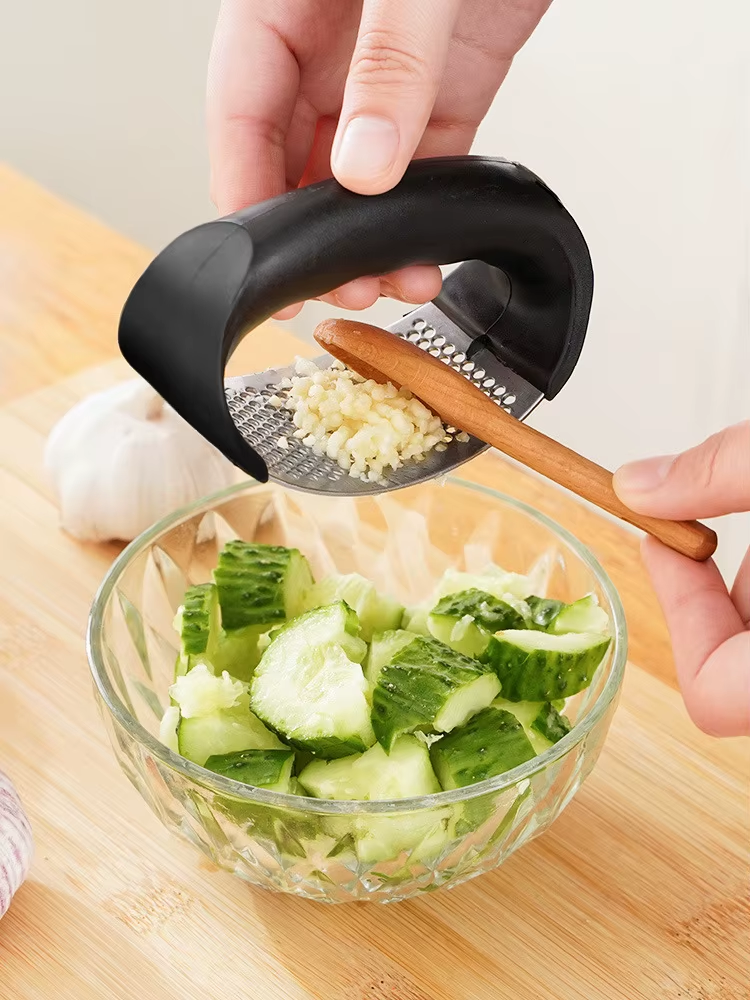 Stainless Steel Garlic Press Crusher & Mincer